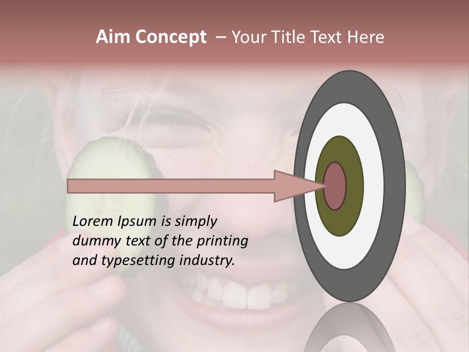 Food Vegetable Girl PowerPoint Template