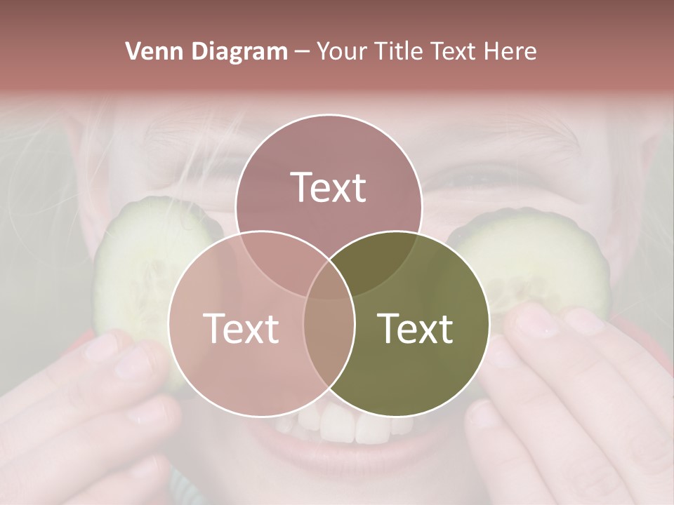 Food Vegetable Girl PowerPoint Template