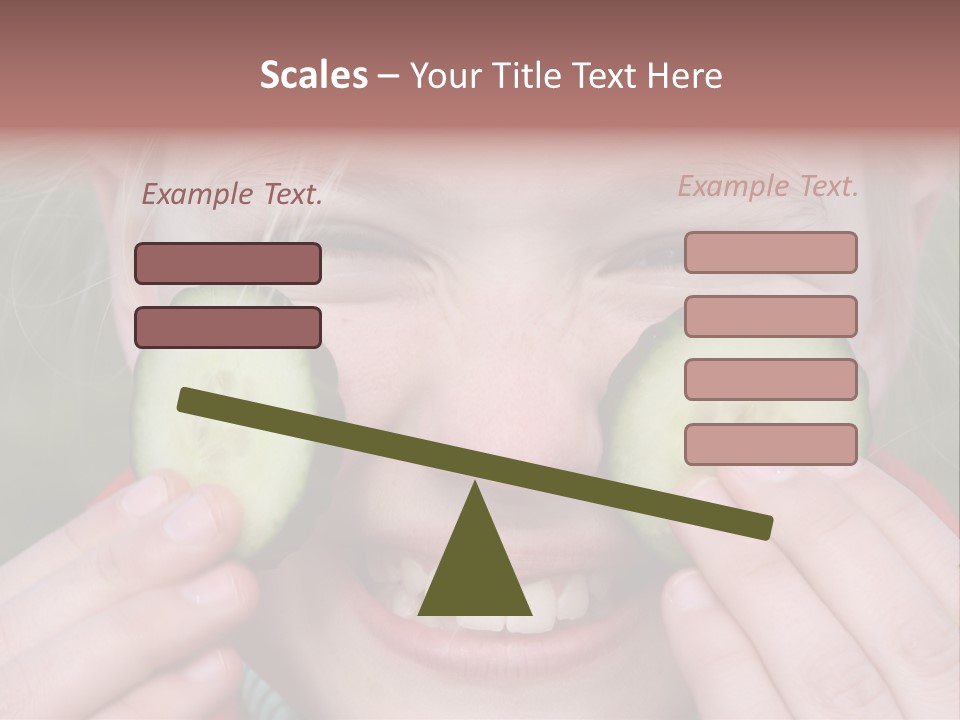 Food Vegetable Girl PowerPoint Template