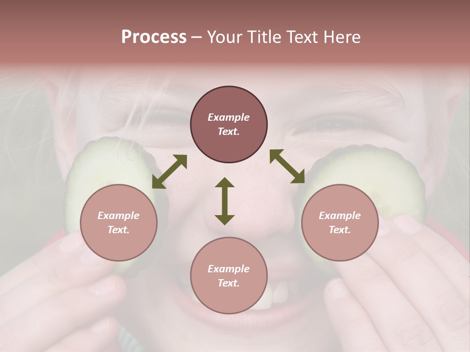 Food Vegetable Girl PowerPoint Template