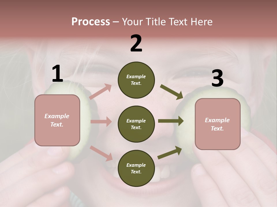 Food Vegetable Girl PowerPoint Template