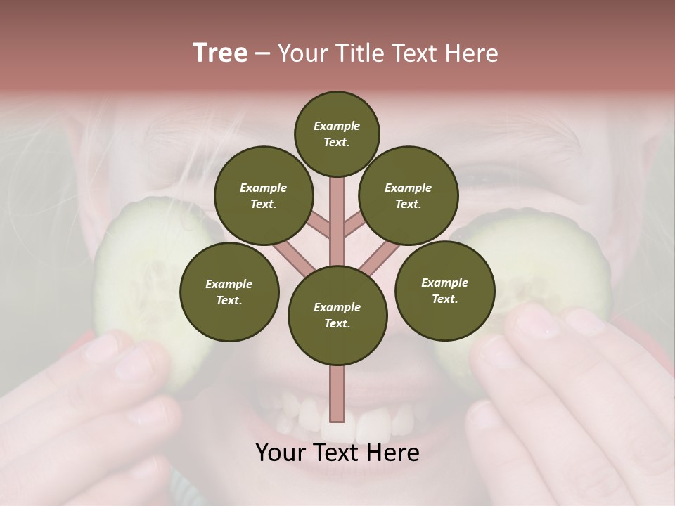 Food Vegetable Girl PowerPoint Template