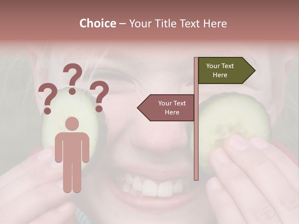 Food Vegetable Girl PowerPoint Template