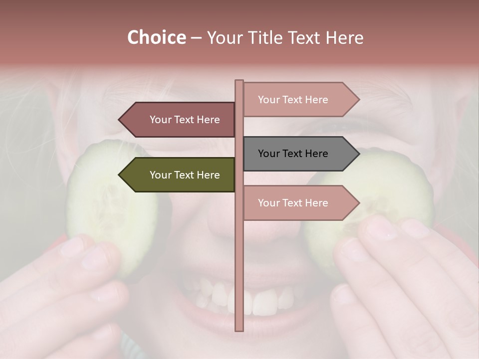 Food Vegetable Girl PowerPoint Template