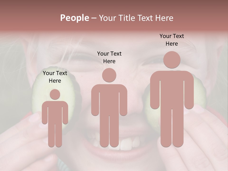 Food Vegetable Girl PowerPoint Template