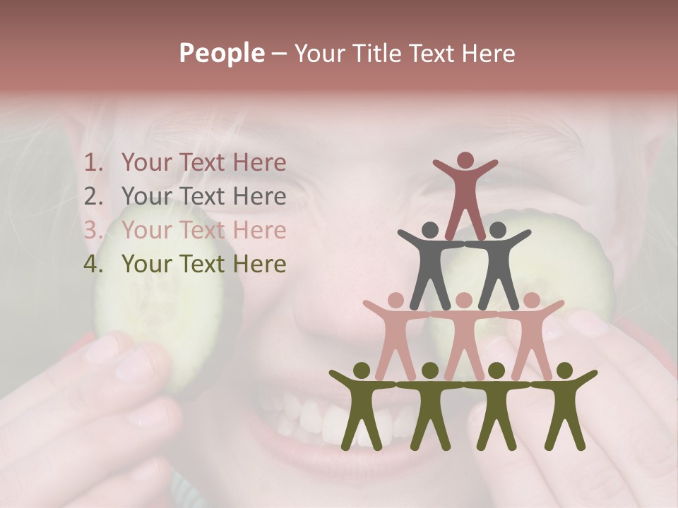 Food Vegetable Girl PowerPoint Template