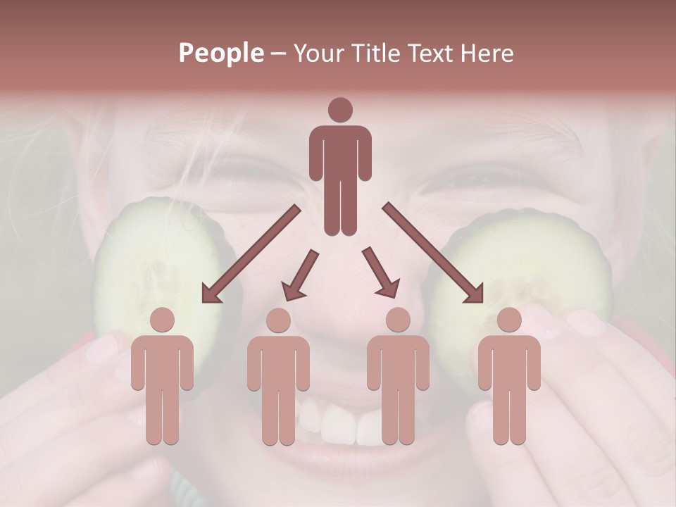 Food Vegetable Girl PowerPoint Template