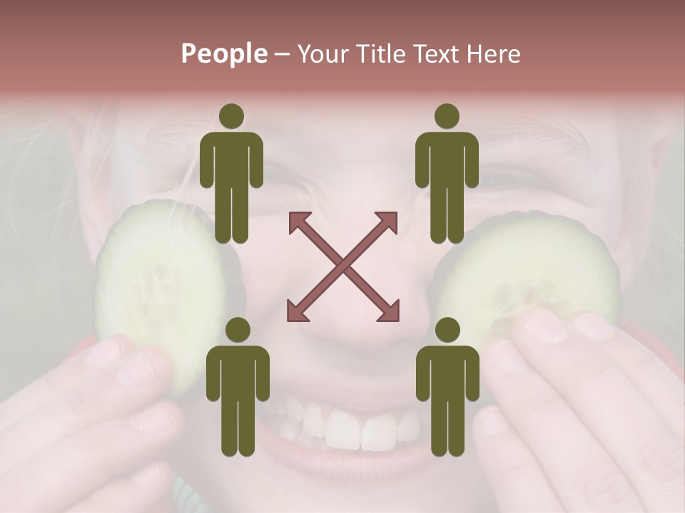 Food Vegetable Girl PowerPoint Template