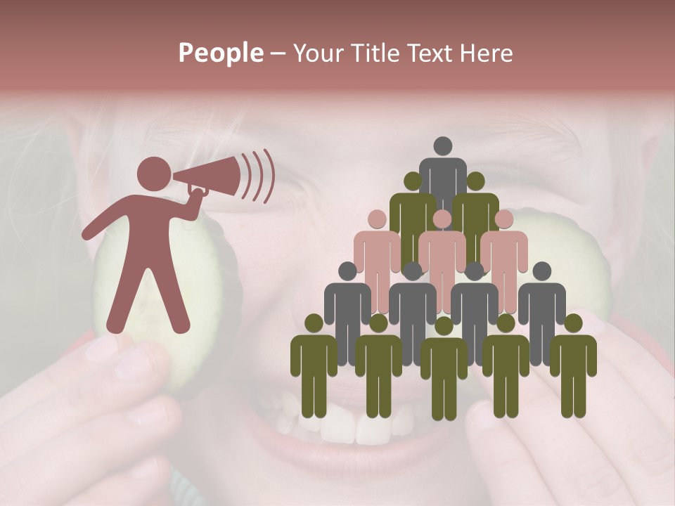 Food Vegetable Girl PowerPoint Template