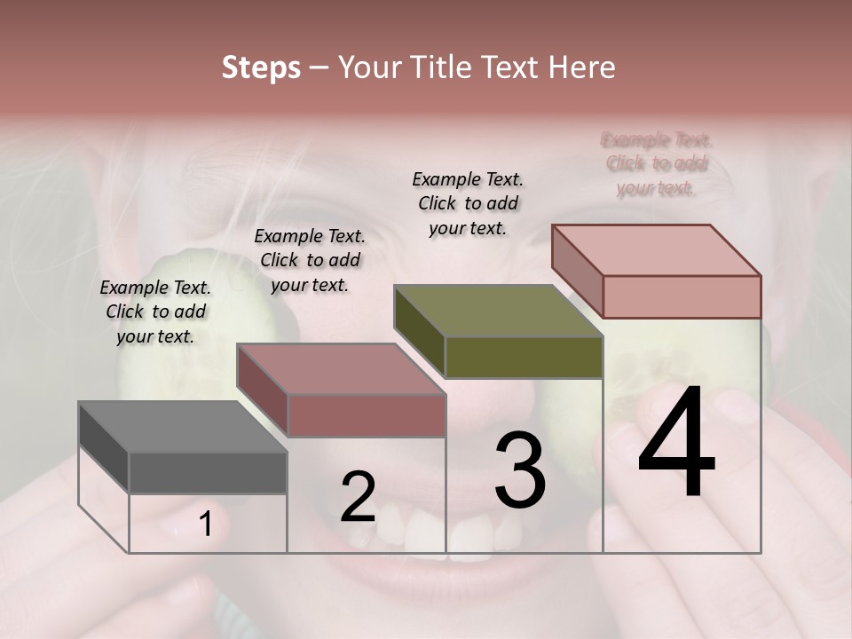 Food Vegetable Girl PowerPoint Template