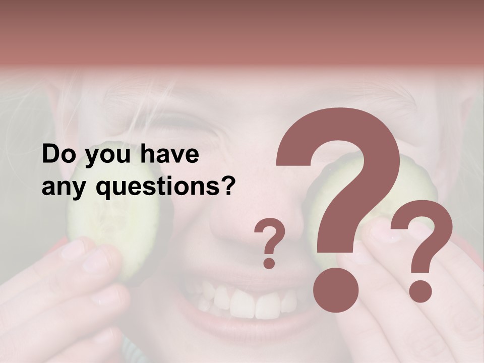 Food Vegetable Girl PowerPoint Template