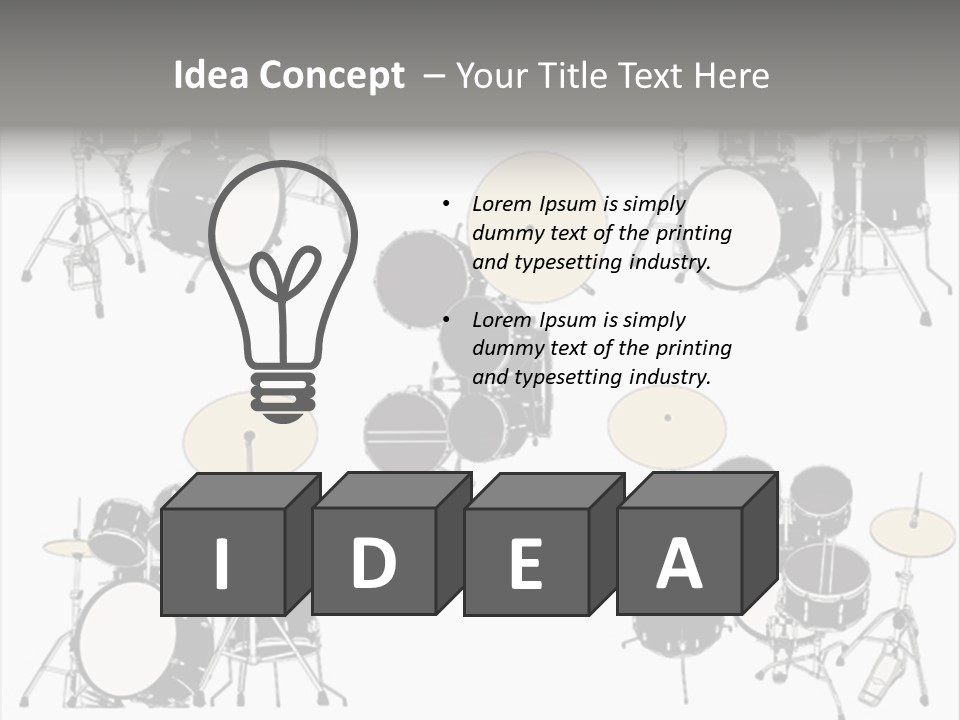 Motion Stripe Image PowerPoint Template