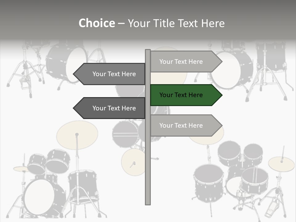 Motion Stripe Image PowerPoint Template