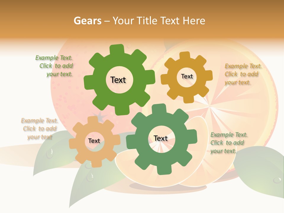 Motor Red Drive PowerPoint Template