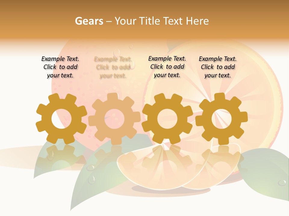 Motor Red Drive PowerPoint Template