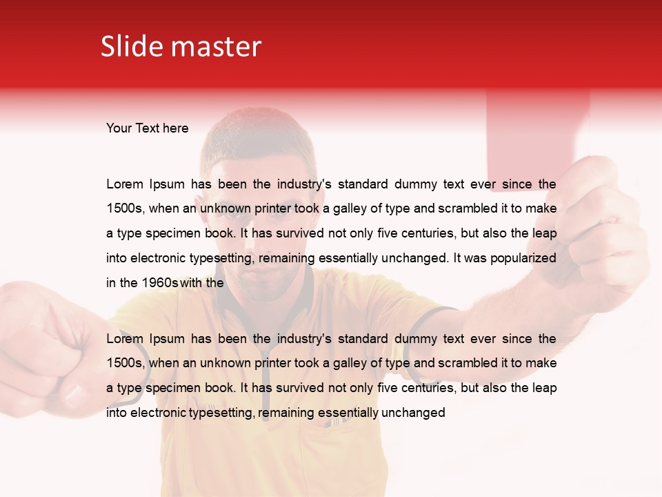 Loose Card Finger PowerPoint Template