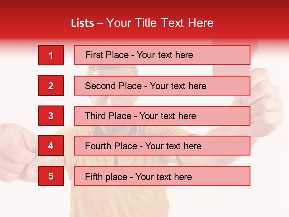 Loose Card Finger PowerPoint Template