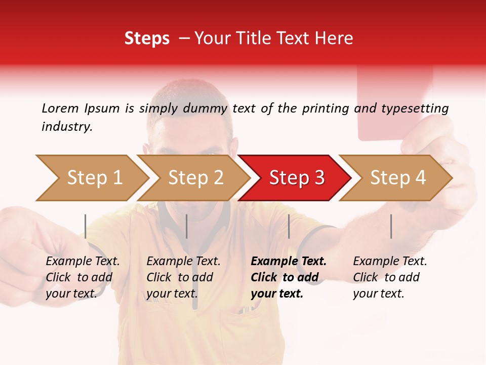Loose Card Finger PowerPoint Template
