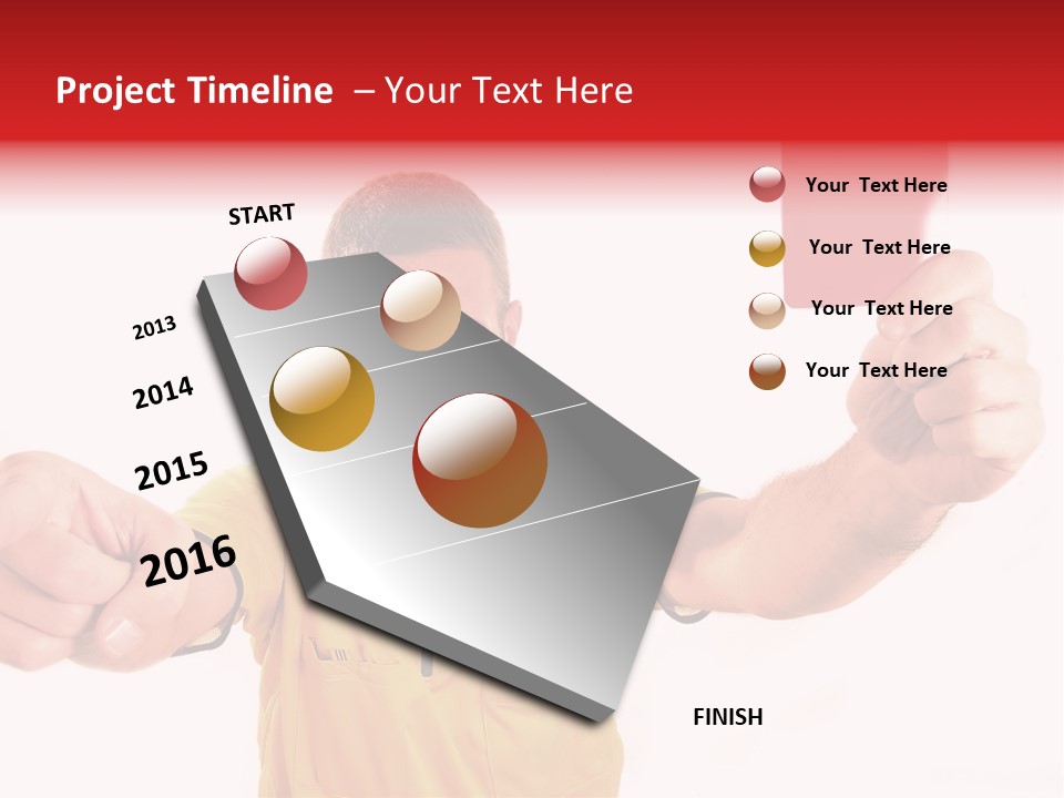Loose Card Finger PowerPoint Template
