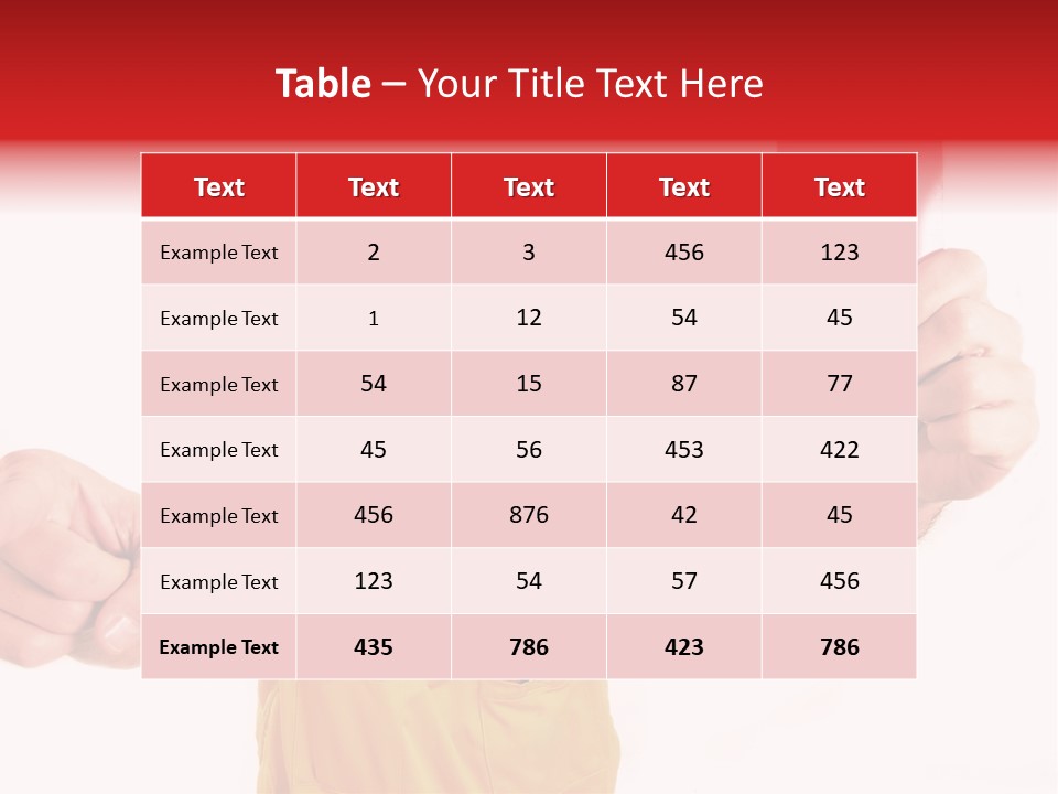 Loose Card Finger PowerPoint Template
