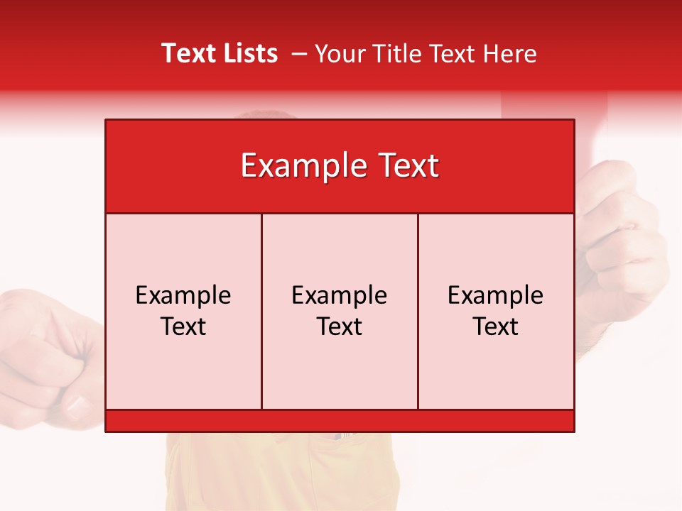 Loose Card Finger PowerPoint Template