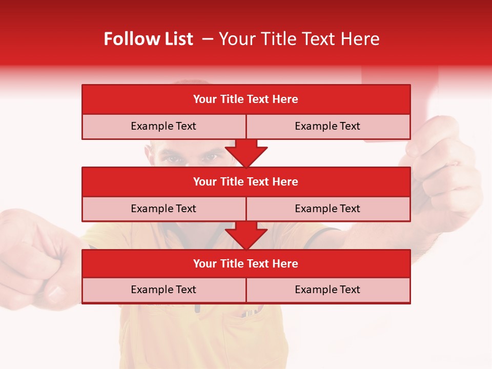Loose Card Finger PowerPoint Template
