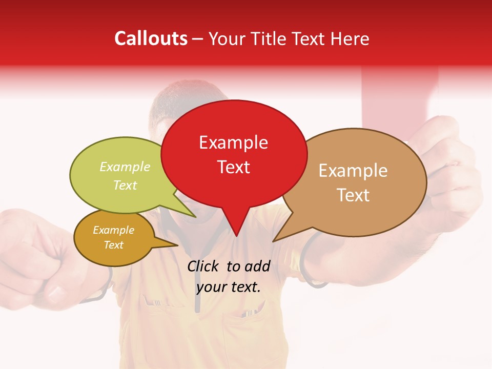 Loose Card Finger PowerPoint Template