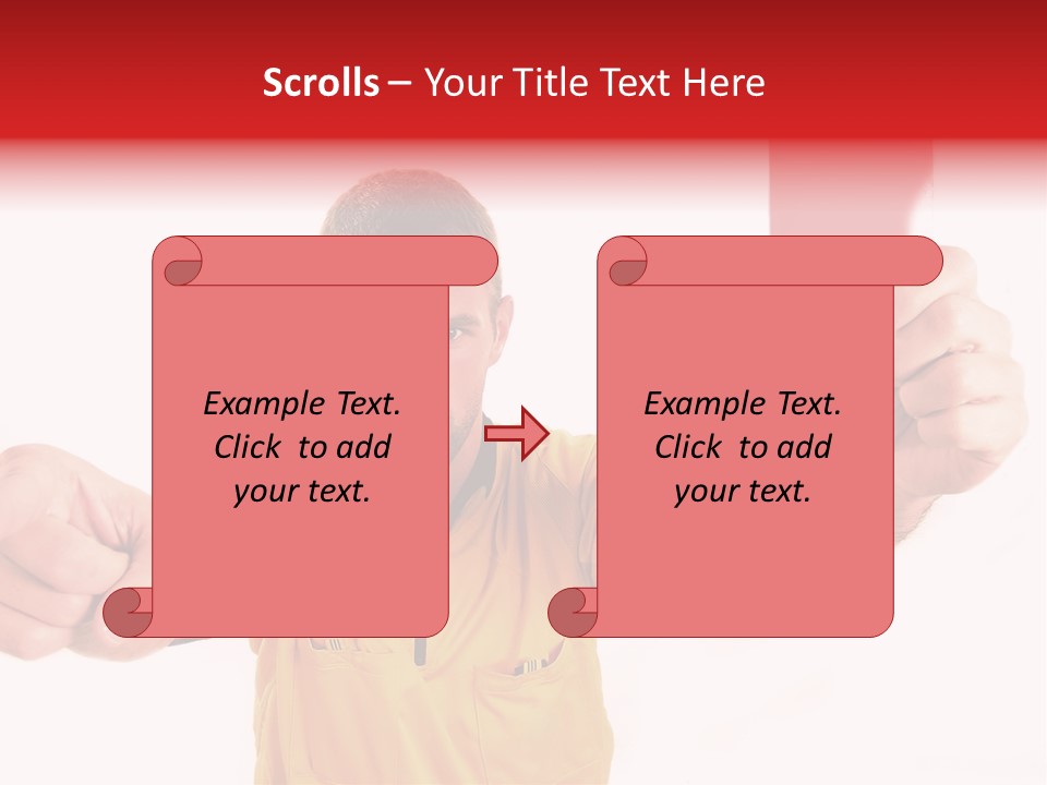 Loose Card Finger PowerPoint Template