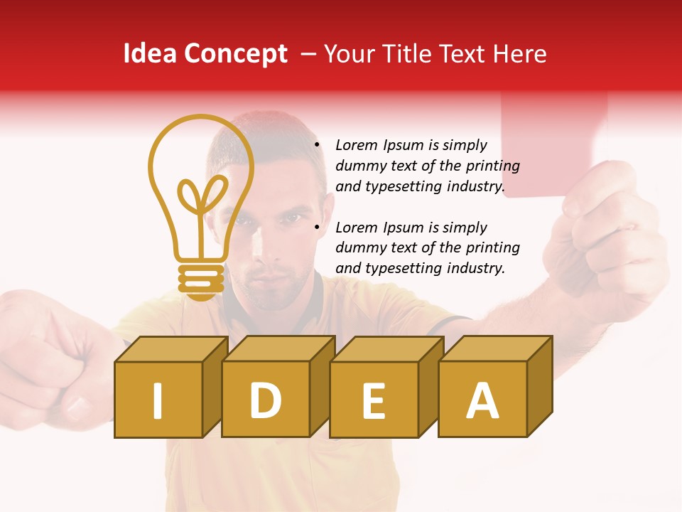 Loose Card Finger PowerPoint Template