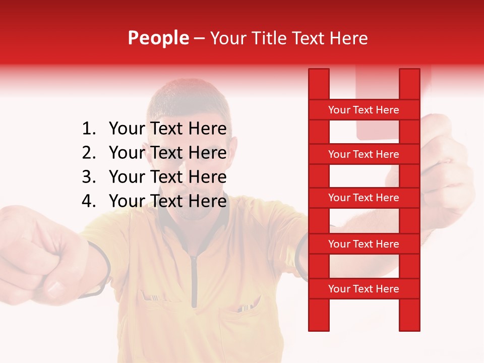 Loose Card Finger PowerPoint Template
