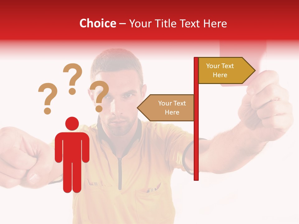 Loose Card Finger PowerPoint Template