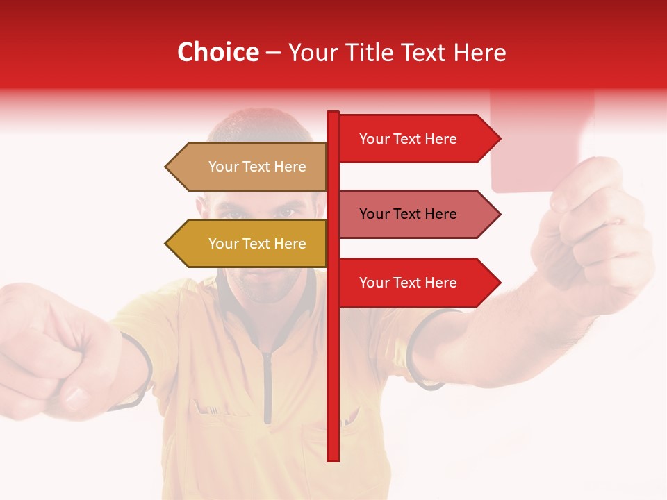 Loose Card Finger PowerPoint Template