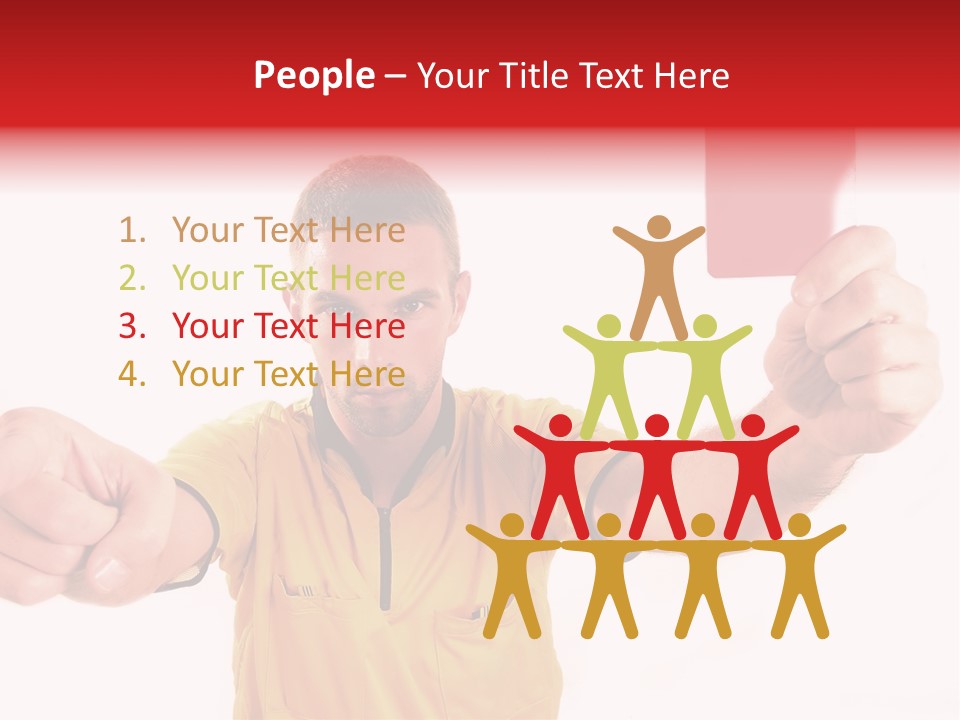 Loose Card Finger PowerPoint Template