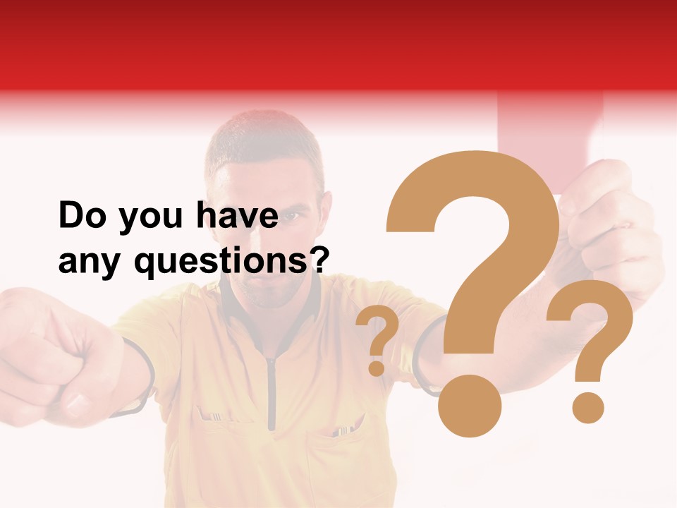 Loose Card Finger PowerPoint Template