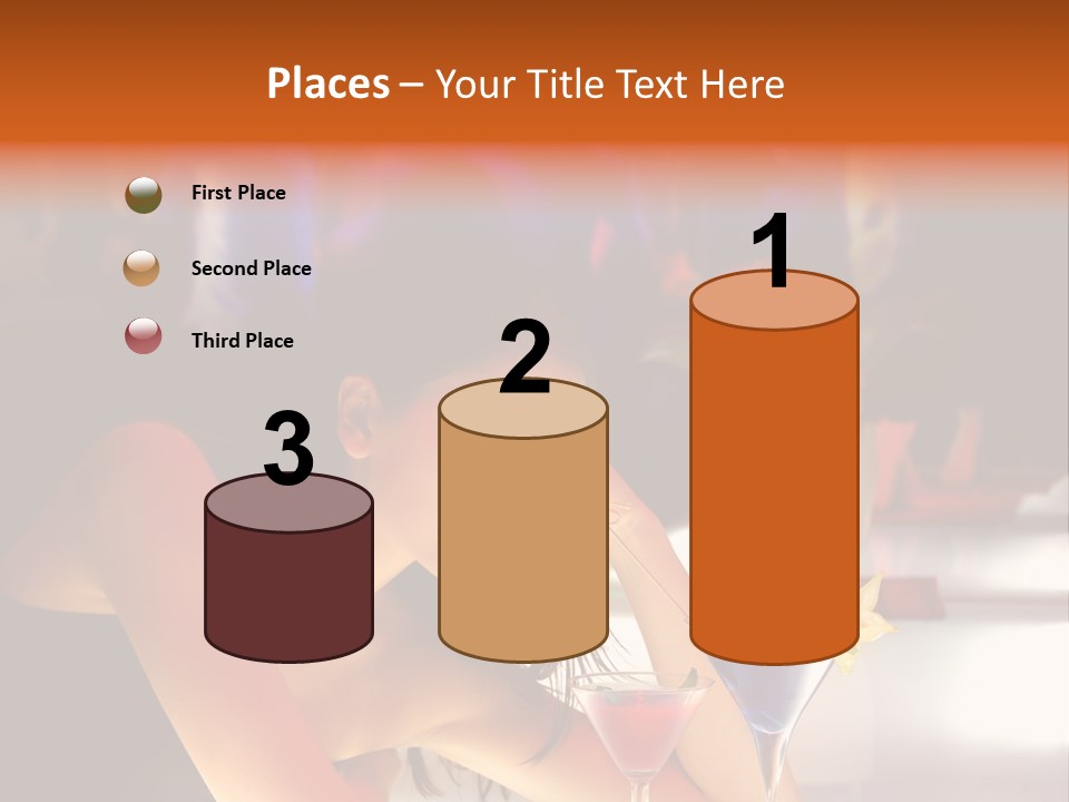 Glass Discotheque Beverage PowerPoint Template