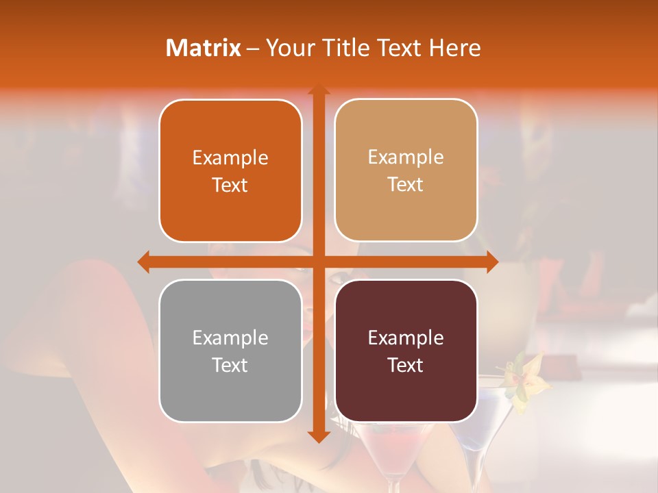 Glass Discotheque Beverage PowerPoint Template