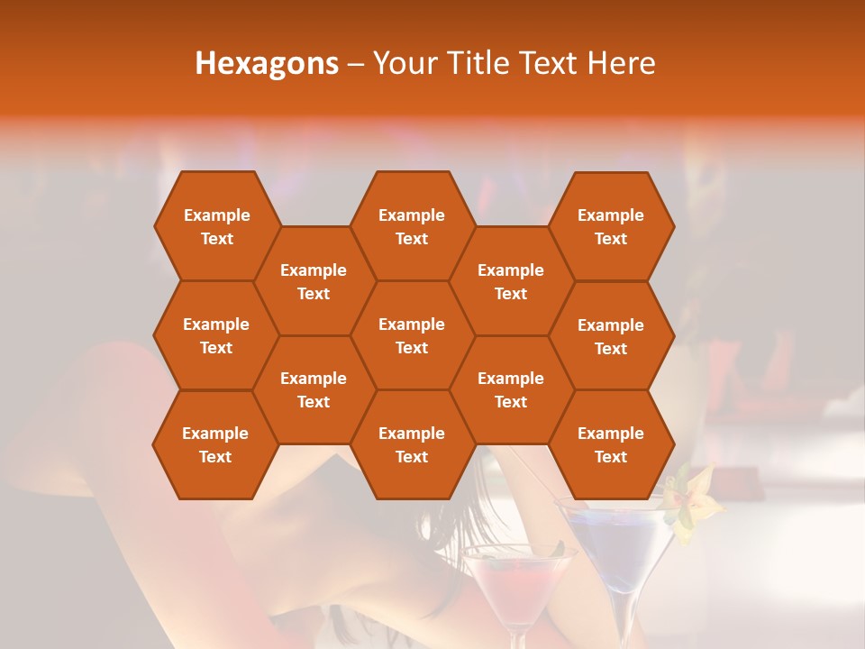 Glass Discotheque Beverage PowerPoint Template