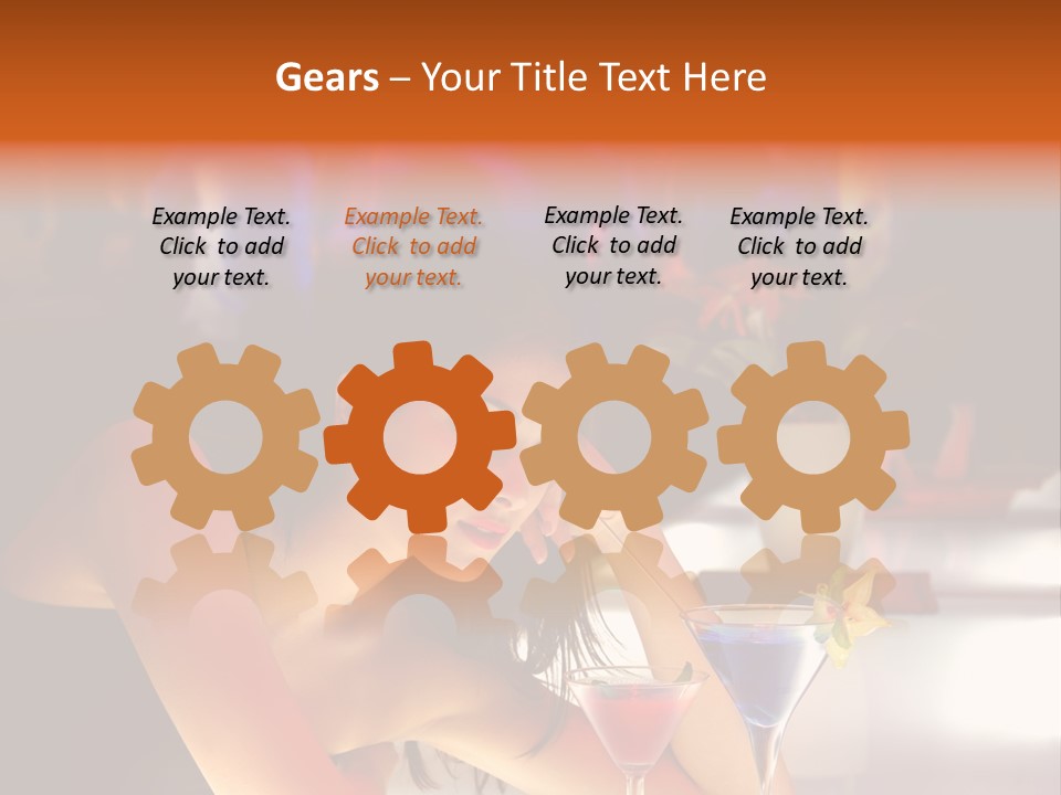 Glass Discotheque Beverage PowerPoint Template