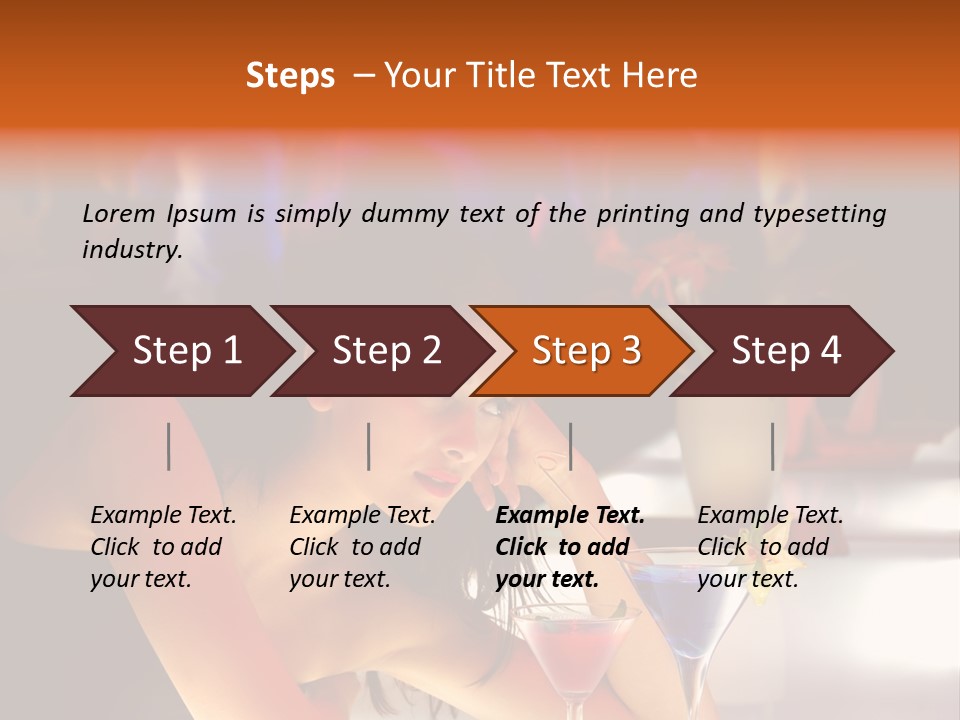 Glass Discotheque Beverage PowerPoint Template