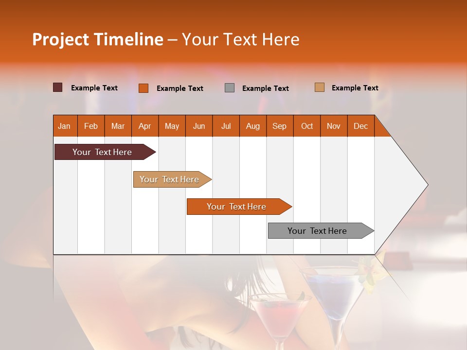 Glass Discotheque Beverage PowerPoint Template
