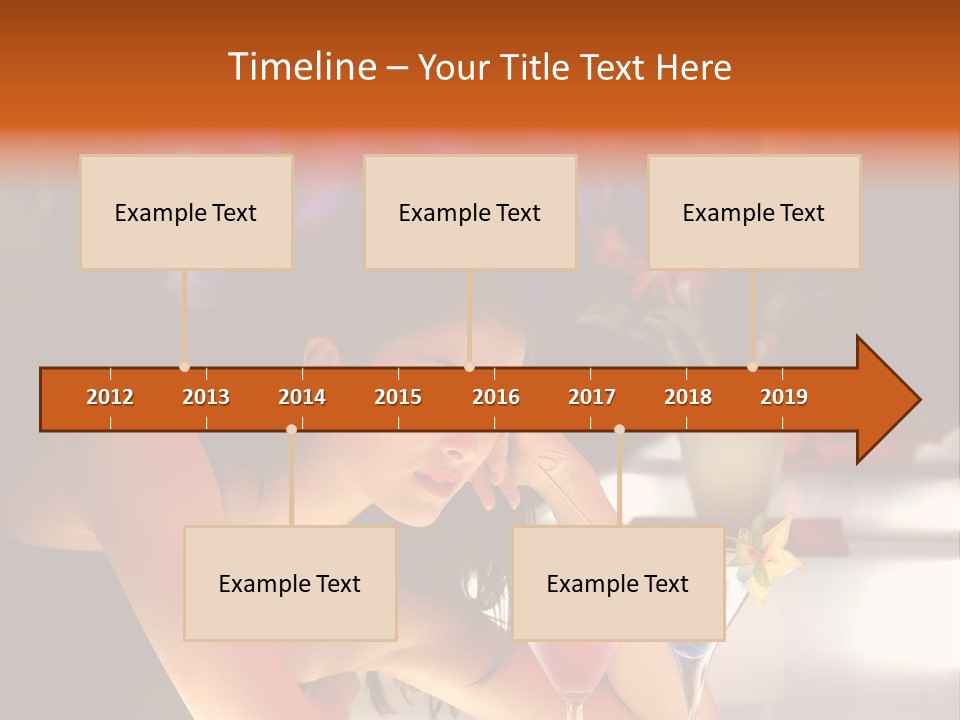 Glass Discotheque Beverage PowerPoint Template