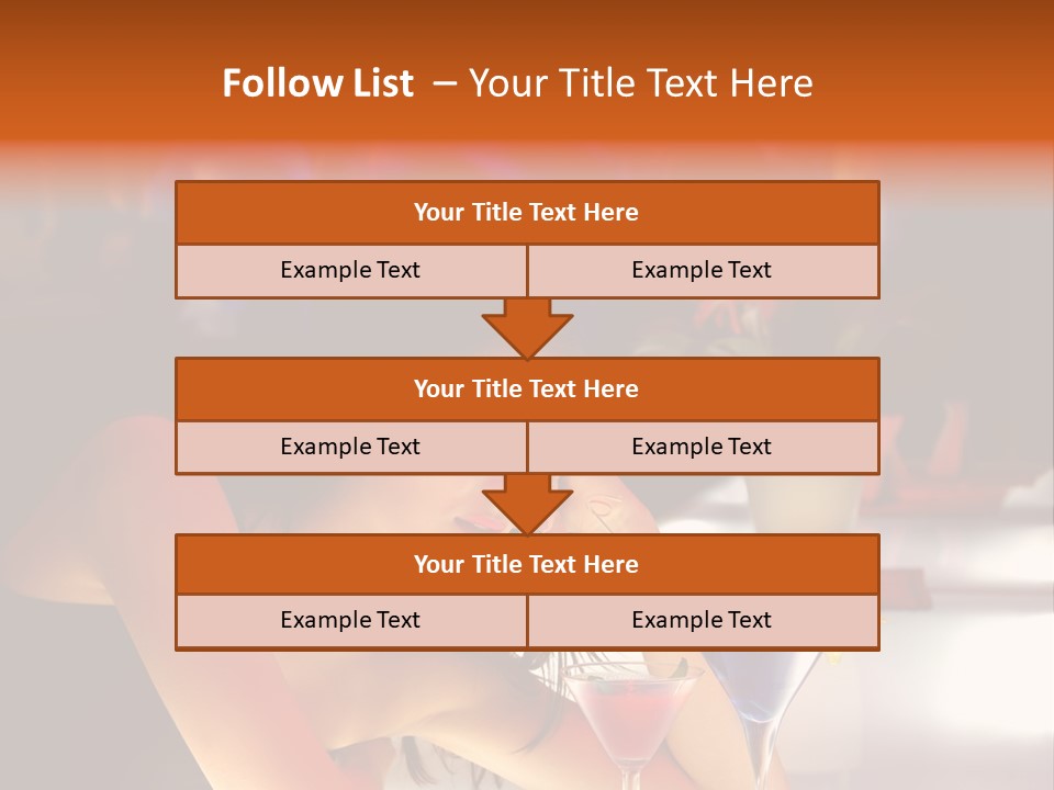 Glass Discotheque Beverage PowerPoint Template