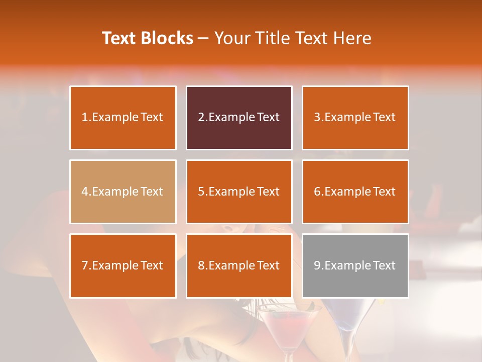 Glass Discotheque Beverage PowerPoint Template