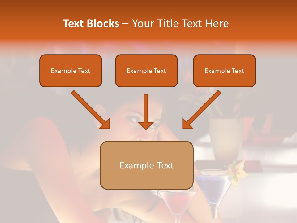 Glass Discotheque Beverage PowerPoint Template