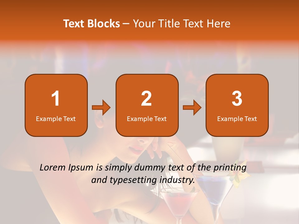 Glass Discotheque Beverage PowerPoint Template