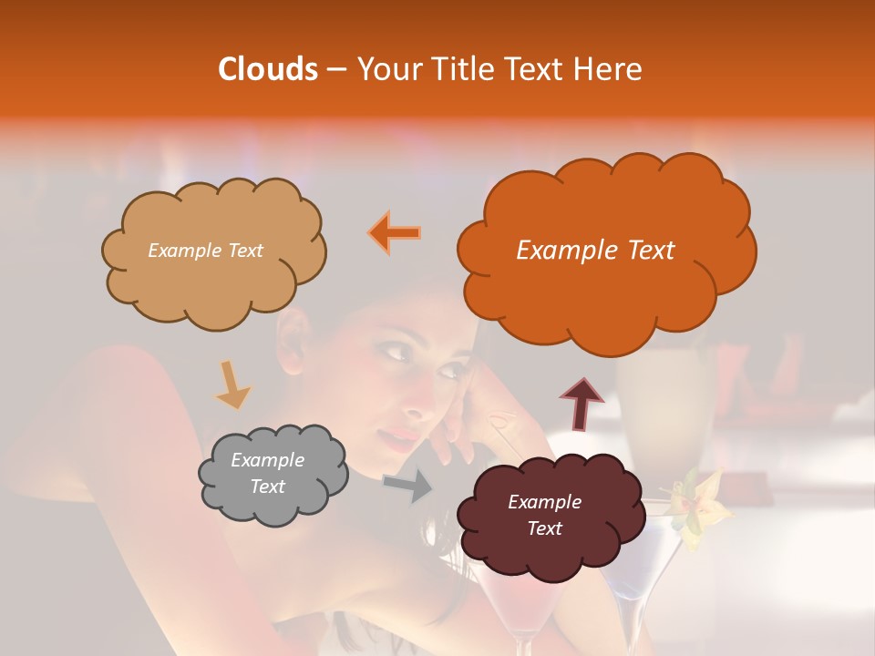 Glass Discotheque Beverage PowerPoint Template