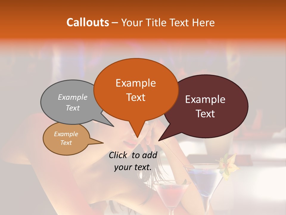 Glass Discotheque Beverage PowerPoint Template