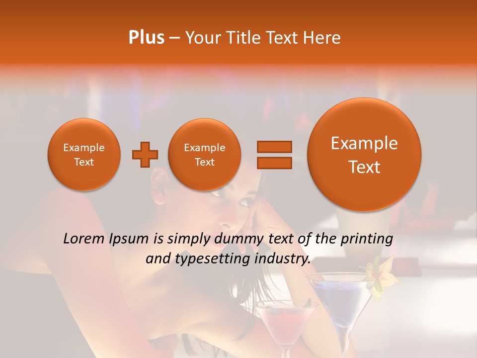 Glass Discotheque Beverage PowerPoint Template