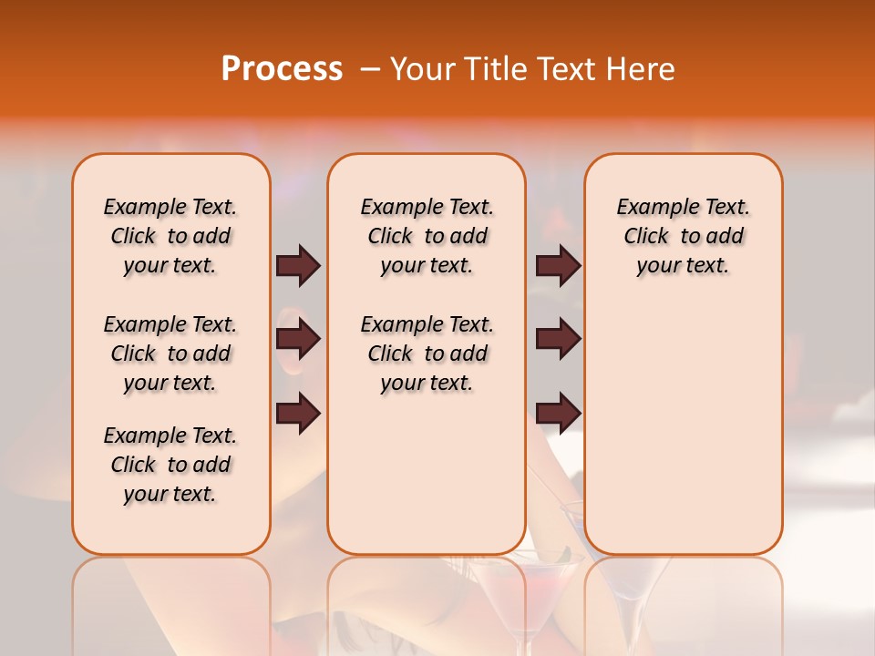 Glass Discotheque Beverage PowerPoint Template