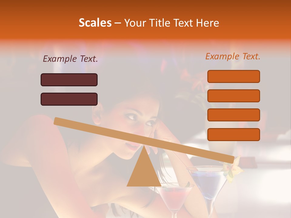 Glass Discotheque Beverage PowerPoint Template